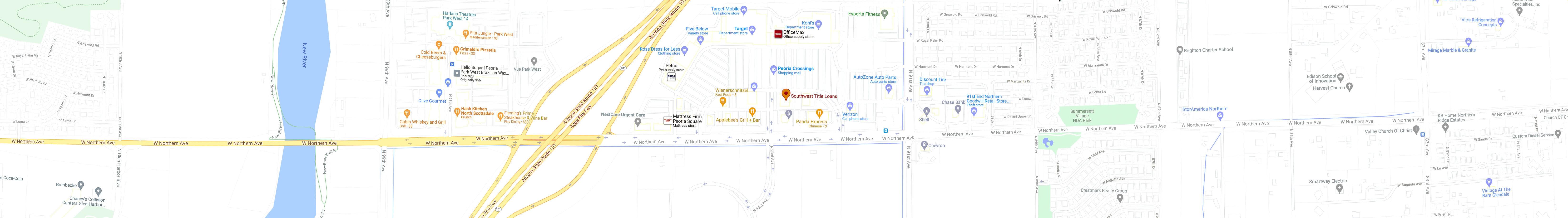 Glendale Store Map